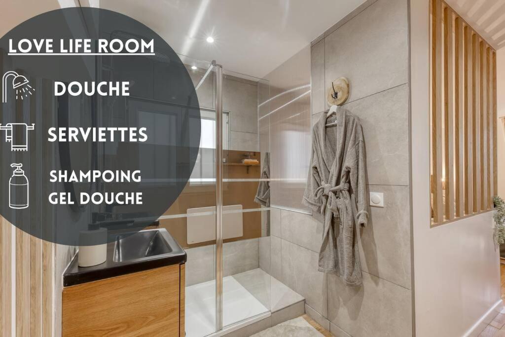 Love Life Room-Jacuzzi-Netflix-Acces-24/7-Prive Etampes Exterior photo